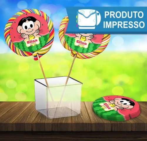 Adesivo de Pirulito Magali