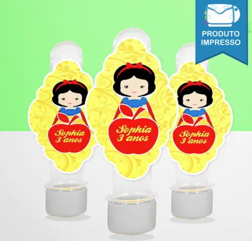 Adesivo Garrafa Branca de Neve