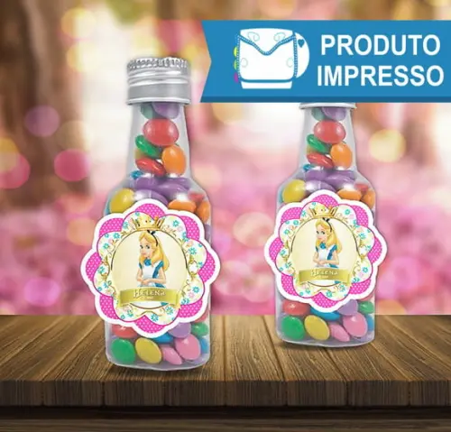Adesivo Garrafa da Alice