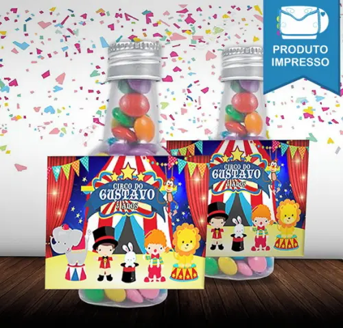 Adesivo Garrafinha Circo Menino