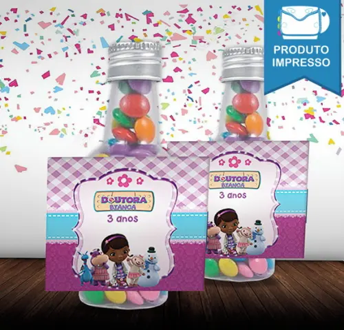 Adesivo Garrafinha Doutora Brinquedos