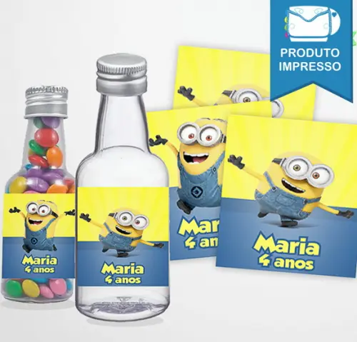 Adesivo Garrafinha Minions