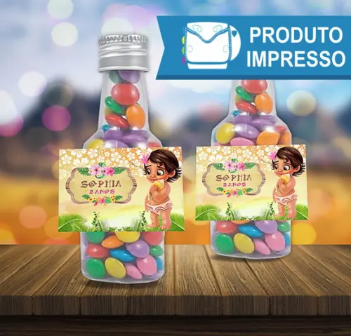 Adesivo Garrafinha Moana Baby