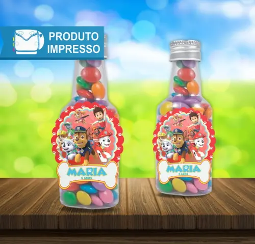 Adesivo Garrafinha Patrulha canina
