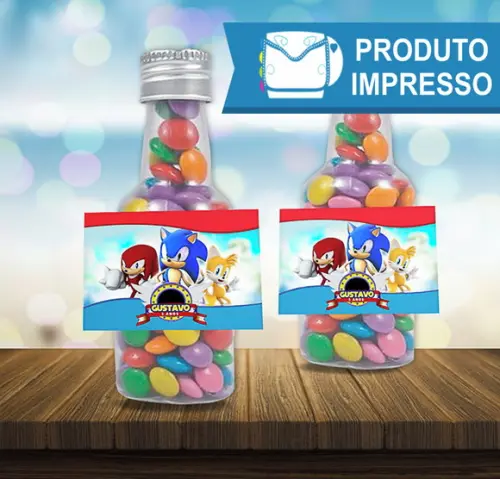 Adesivo Garrafinha Sonic