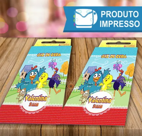 Adesivo Giz de Cera Galinha Pintadinha