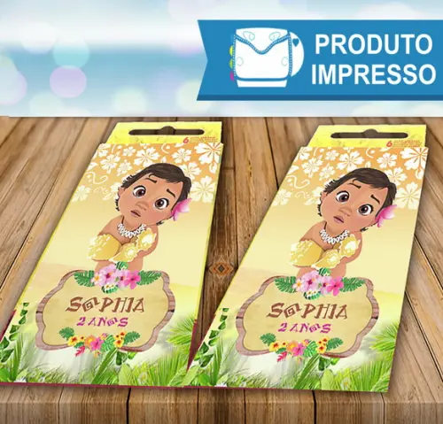 Adesivo Giz de Cera Moana Baby
