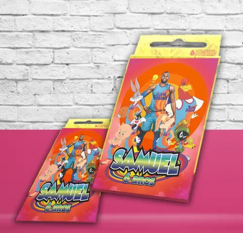 Adesivo Giz De Cera SPACE JAM