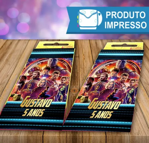 Adesivo Giz de Cera Vingadores Guerra Infinita