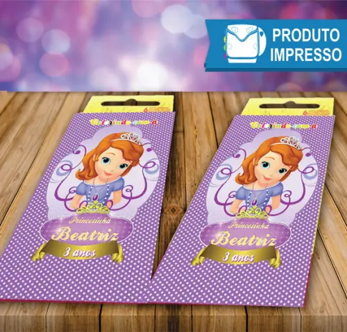 Adesivo Giz de Cera Princesa Sofia