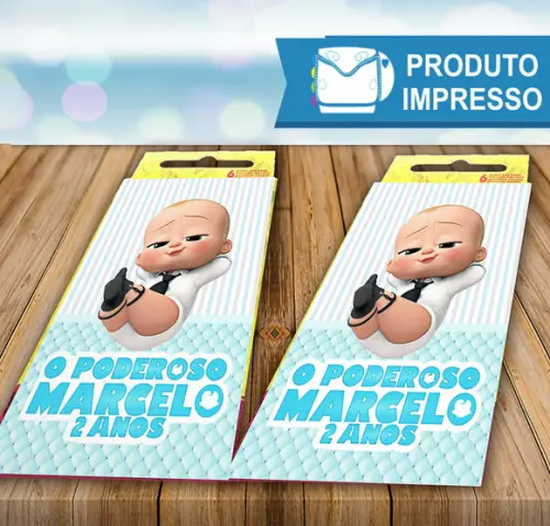Adesivo Giz de Cera O Poderoso Chefinho