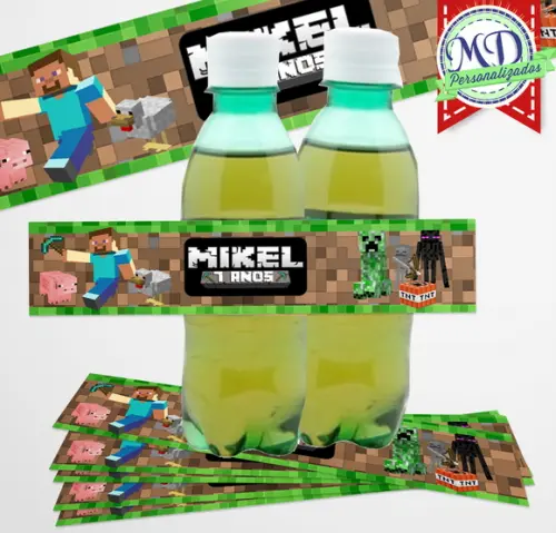 Adesivo Guaraná Minecraft