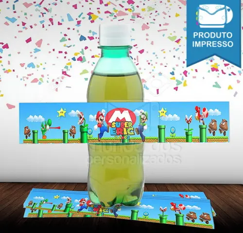 Adesivo Guarana Super Mario