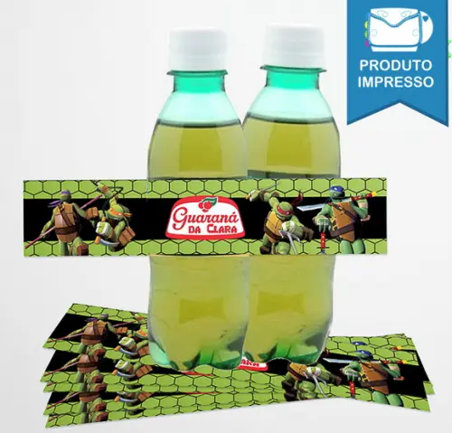 Adesivo Guaraná Tartarugas Ninja