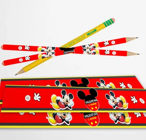 Adesivo Lápis Mickey
