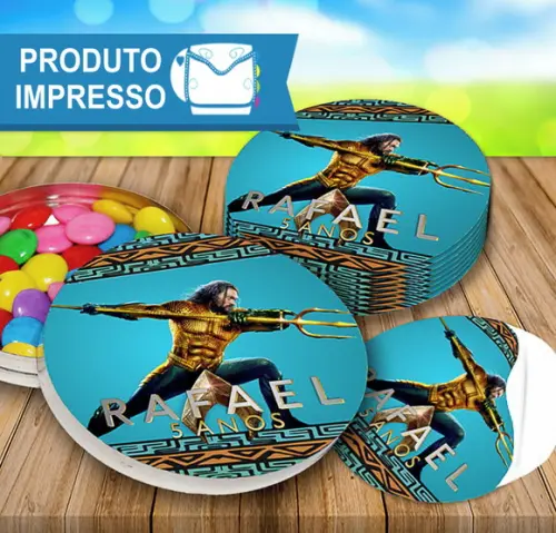 Adesivo Latinha Aquaman