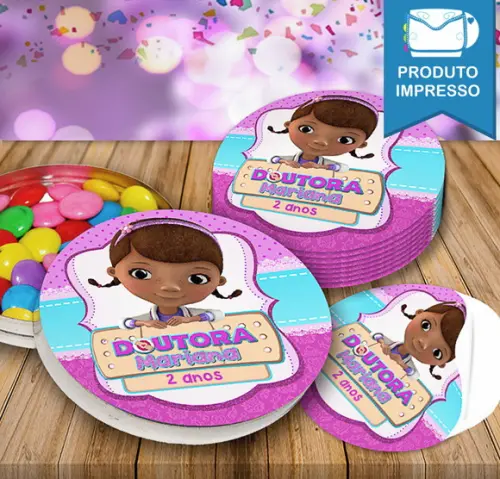 Adesivo Latinha Doutora Brinquedos