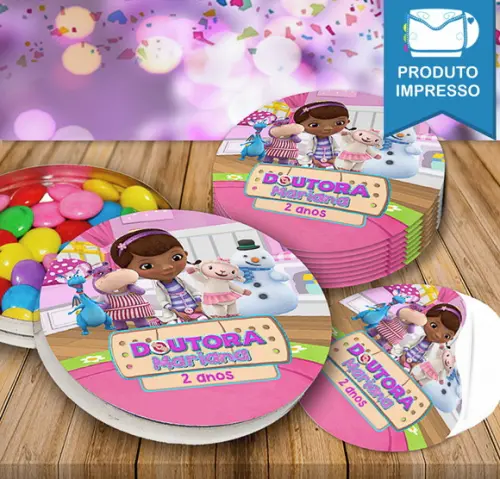 Adesivo Latinha Doutora Brinquedos
