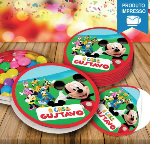 Adesivo Latinha Mickey