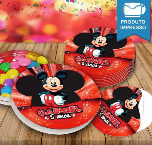 Adesivo Latinha Mickey