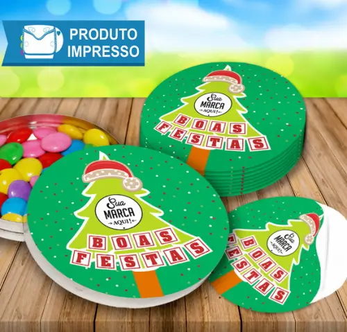Adesivo Latinha Natal personalizado