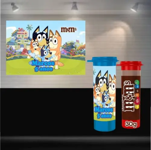 Adesivo M&m Bluey