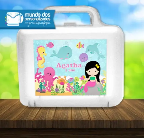 Adesivo Maletinha Sereia Cute