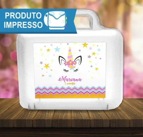 Adesivo Maletinha Unicórnio