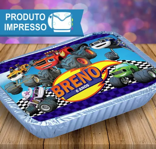 Adesivo Marmitinha Blaze and the Monsters