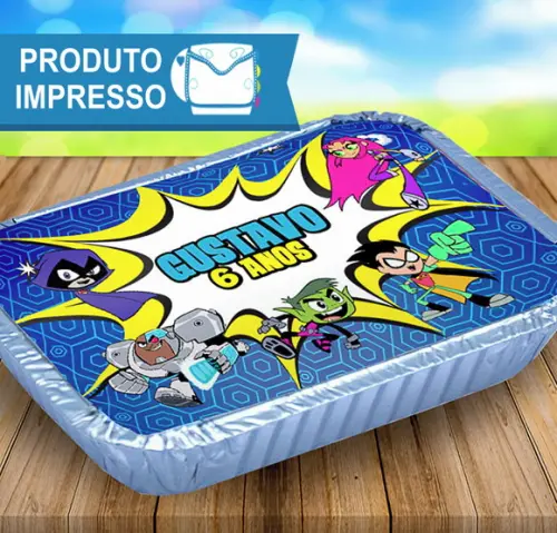 Adesivo Marmitinha Jovens Titans