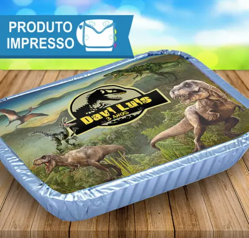 Adesivo Marmitinha Jurassic Park