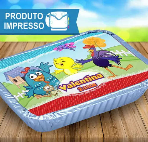 Adesivo Marmitinha Galinha Pintadinha