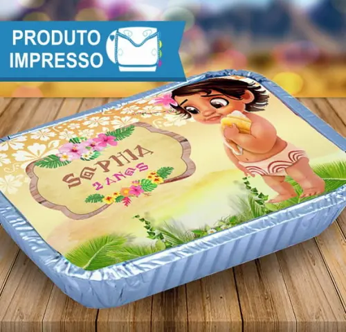 Adesivo Marmitinha Moana Baby