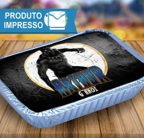 Adesivo Marmitinha Pantera Negra