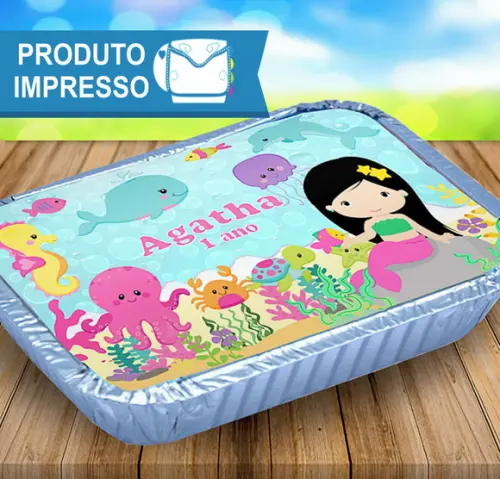 Adesivo Marmitinha Sereia Cute