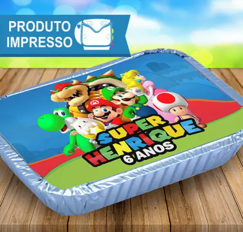 Adesivo Marmitinha Super Mario