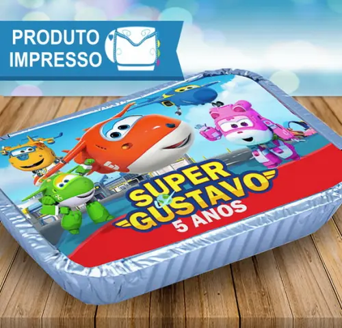 Adesivo Marmitinha Super Wings