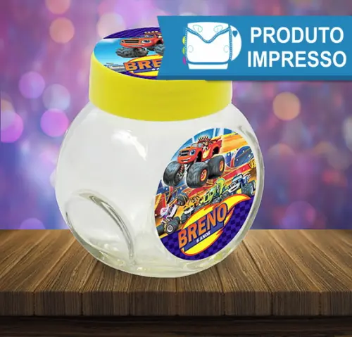 Adesivo Mini Baleiro Blaze and the Monsters