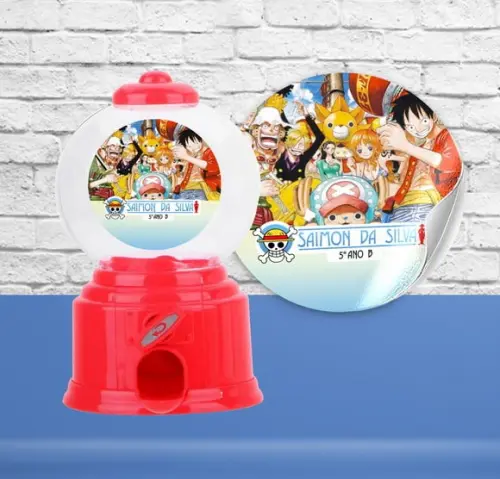 Adesivo Mini Baleiro Candy ONE PIECE