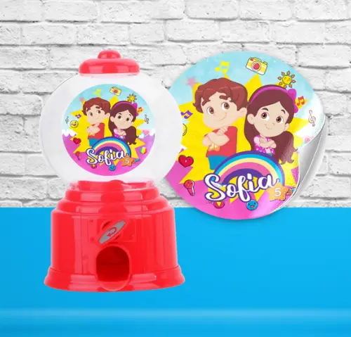 Adesivo Mini Baleiro Candy MARIA CLARA E JP