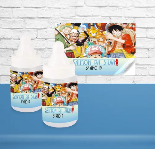 Adesivo Mini Mamadeira ONE PIECE