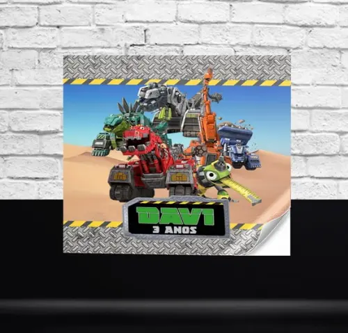 Adesivo Multi Uso Quadrado DINOTRUX