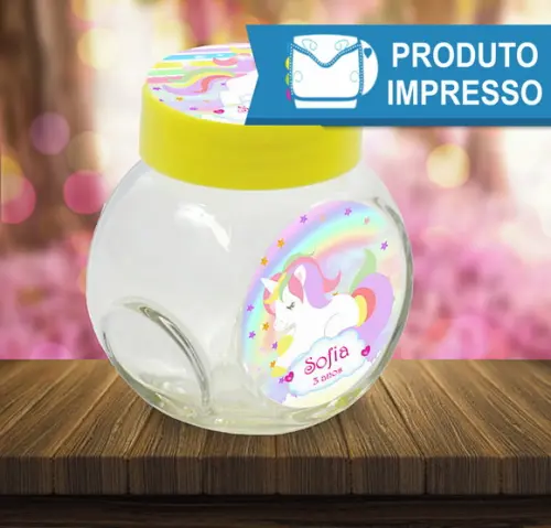 Adesivo Mini Baleiro Unicórnio
