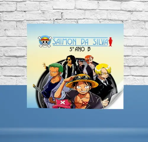 Adesivo Multi Uso Quadrado ONE PIECE