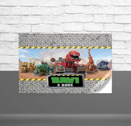 Adesivo Multi Uso Retangular DINOTRUX