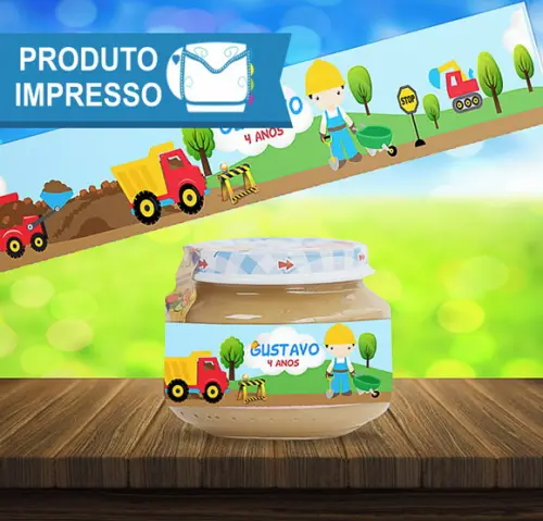 Adesivo Papinha Construção