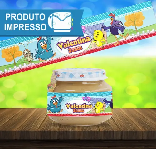 Adesivo Papinha Galinha Pintadinha