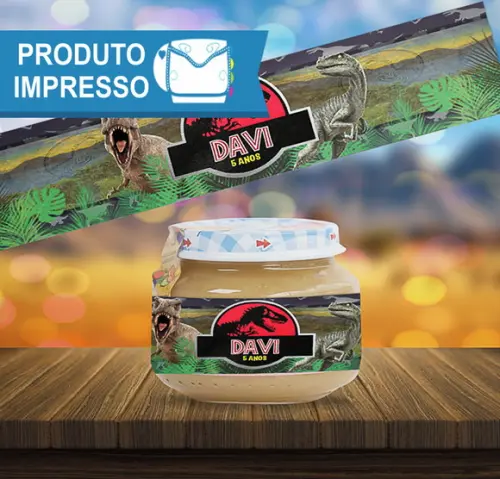 Adesivo Papinha Jurassic Park