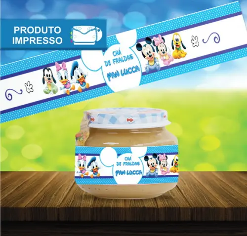 Adesivo Papinha Mickey Baby