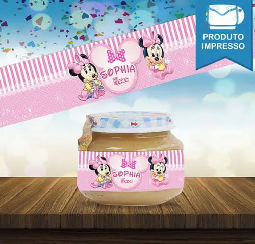 Adesivo Papinha Minnie Baby